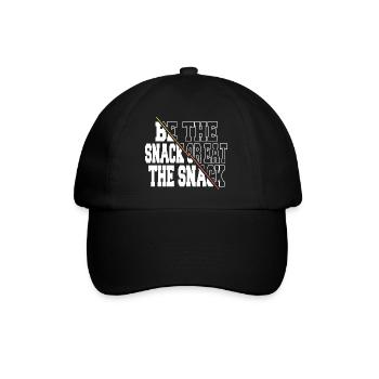 graphic sayings jokes joke love volleyball - Baseballkappe - Schwarz/Schwarz - Vorne