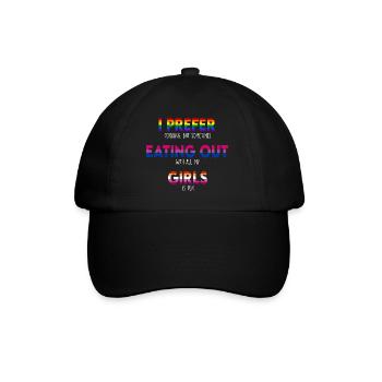 Gay Bisexuel Lesbian Pride Flag LGBTQ Drôle LGBT - Casquette classique - noir/noir - Devant