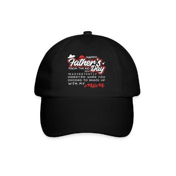 Happy Fathers Day From The Kid - Baseball Cap - black/black - Front