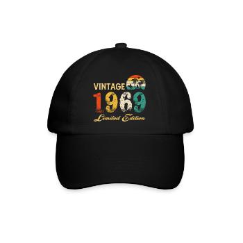 Vintage 1969 Limited Edition Made In 1969 Birthday - Baseball Cap - black/black - Front