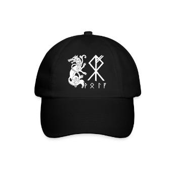 White Wolf Fenrir - Baseball Cap - black/black - Front