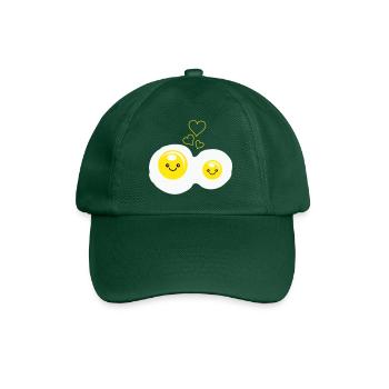 spiegeleier love - Baseballkappe - Flaschengrün - Vorne