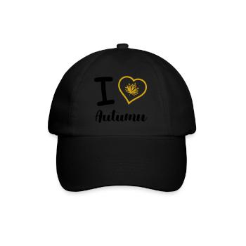 i love autumn - Baseball Cap - black/black - Front