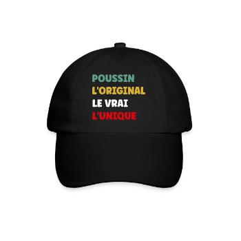 poussin - Casquette classique - noir/noir - Devant