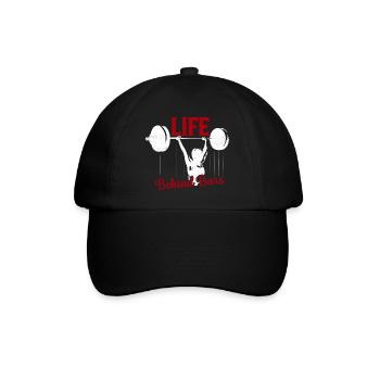 Life Behind Bars Workout Training Weight Lifting - Baseball Cap - black/black - Front