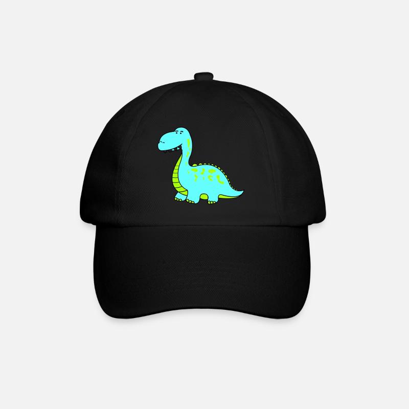 dino - Baseballkappe - Schwarz/Schwarz
