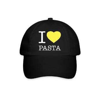 J’ADORE LES PÂTES - Casquette classique - noir/noir - Devant