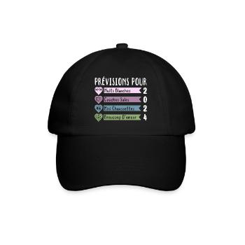 Grossesse Prévisions Pour 2024 Future Maman cadeau - Casquette classique - noir/noir - Devant