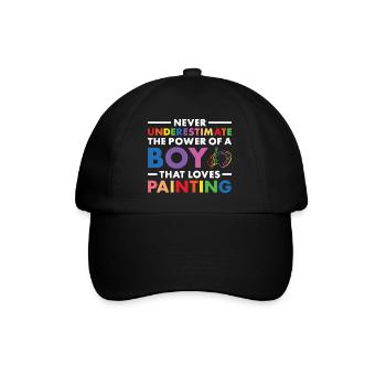 Painter Never Underestimate The Power Of A Boy - Baseball Cap - black/black - Front