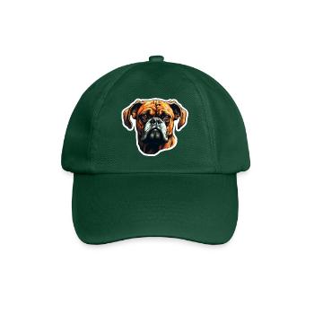 Boxer head - Baseball Cap - bottle green - Front
