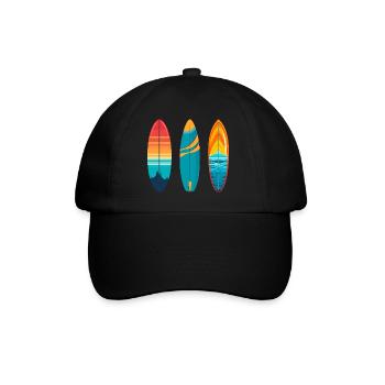 Planche de surf - Casquette classique - noir/noir - Devant