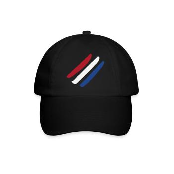 Drapeau des Pays-Bas - Rayures de style - Casquette classique - noir/noir - Devant