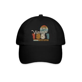 1951 - Baseball Cap - black/black - Front