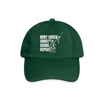 Body Check Shoot Score Repeat - Baseballkappe - Flaschengrün - Vorne