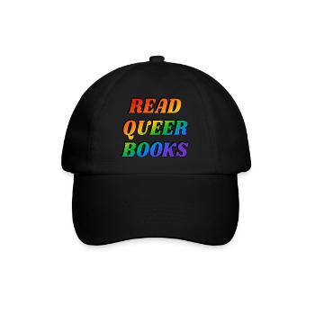 Lire des livres queer - Casquette classique - noir/noir - Devant