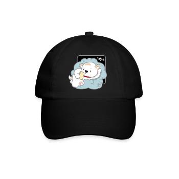Dog Korean - Japanese Style 03 - Baseball Cap - black/black - Front