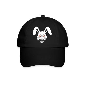 Demonic White Rabbit - Baseball Cap - black/black - Front
