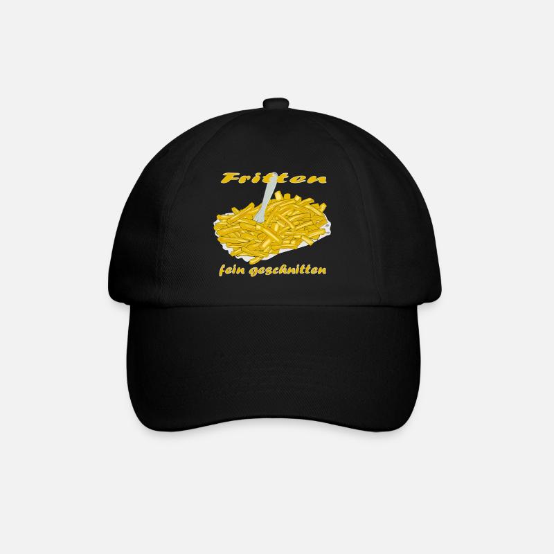 Pommes Frittes - Baseballkappe - Schwarz/Schwarz