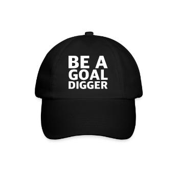 Sei ein Zieljäger | Ziel, Erfolg, Motivation, Team - Baseballkappe - Schwarz/Schwarz - Vorne