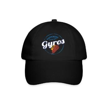 Gyros Restaurant Vintage Greece Souvenir - Baseball Cap - black/black - Front