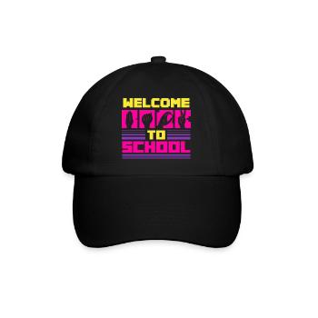ASL Dolmetscher Gebärdensprache Welcome To School - Baseballkappe - Schwarz/Schwarz - Vorne