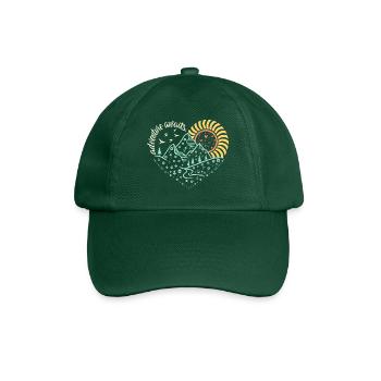 Adventure Awaits – Glowing Night-Hike Vibe - Baseball Cap - bottle green - Front