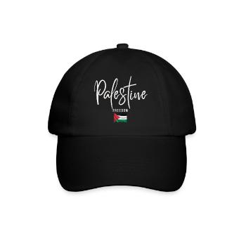 J’aime la Palestine, la Palestine libre - Casquette classique - noir/noir - Devant