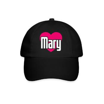 J’aime Marie Coeur Rose J’aime Marie - Casquette classique - noir/noir - Devant