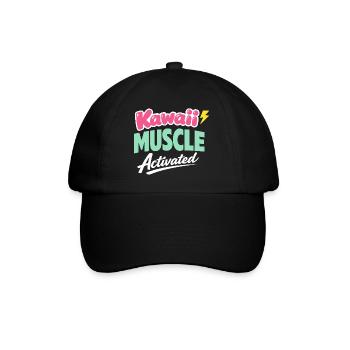 Anime Strong Girl Taking The Force In - Baseball Cap - black/black - Front