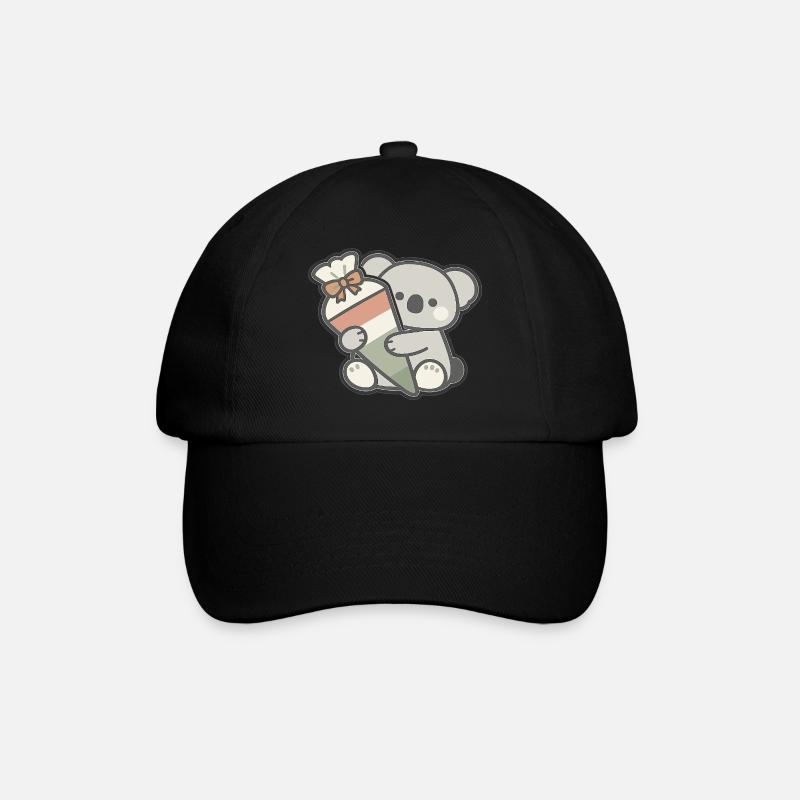 Endlich Schulkind Koala Schultüte Einschulung - Baseballkappe - Schwarz/Schwarz