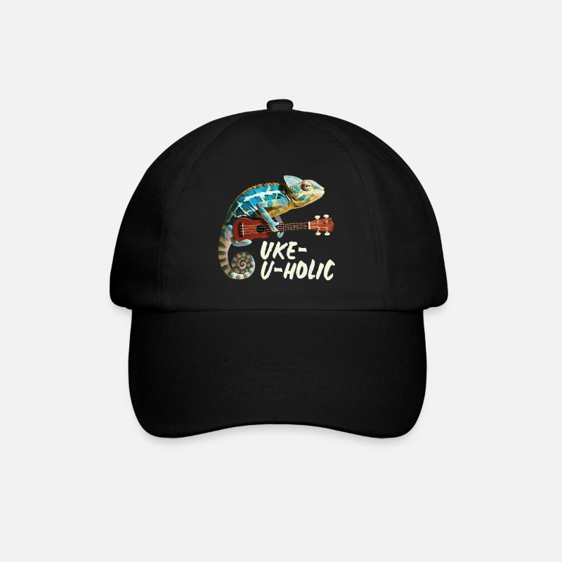 Chamäleon Uke-u-holic - Baseballkappe - Schwarz/Schwarz
