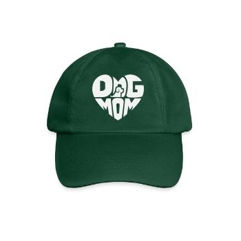 Cœur de maman de chien avec logo de chien - Casquette classique - vert bouteille - Devant