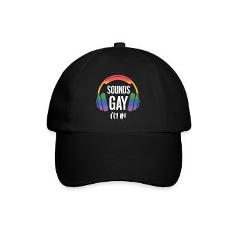 Mois de la Fierté LGBT - Ça sonne gay, j’en suis - Casquette classique - noir/noir - Devant