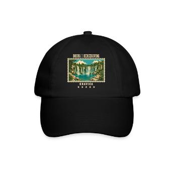 Bosnien und Herzegowina Kravica Vintage Reisemarke - Baseballkappe - Schwarz/Schwarz - Vorne
