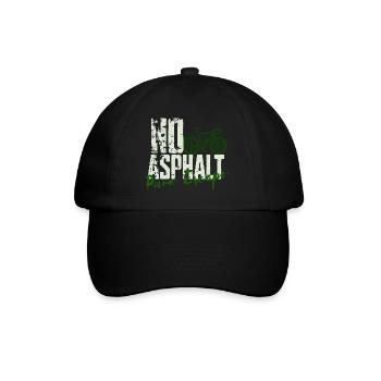 No Asphalt Pure Escape - Baseball Cap - black/black - Front