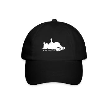 Chat Majeur Not Today Non Amour des chats Nö - Casquette classique - noir/noir - Devant
