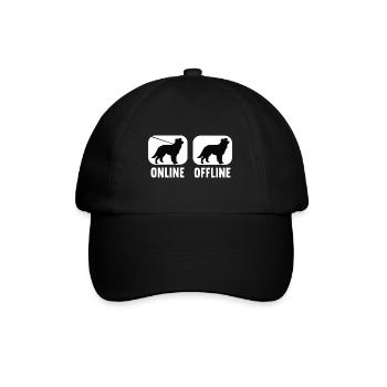 En ligne hors ligne Border Collie Border Collie Chien - Casquette classique - noir/noir - Devant