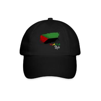 Mada Style Lion Power Flag Martinique - Baseball Cap - black/black - Front