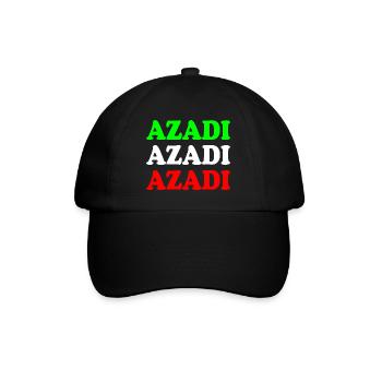 Azadi - Baseballkappe - Schwarz/Schwarz - Vorne