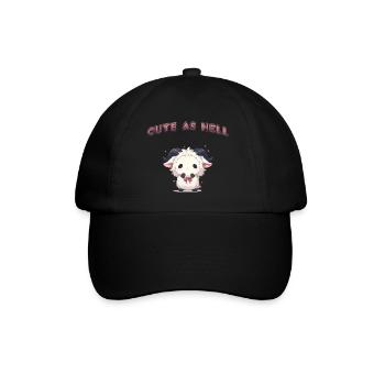 Cute As Hell - Baseball Cap - black/black - Front