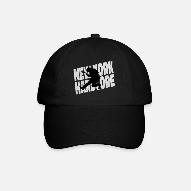 NYHC New York Hardcore Punk - Baseballkappe - Schwarz/Schwarz