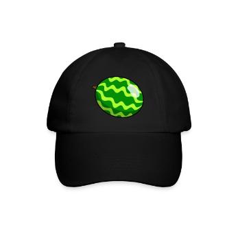 Melone - Baseballkappe - Schwarz/Schwarz - Vorne