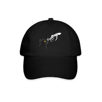 Graphique Cat - Casquette classique - noir/noir - Devant