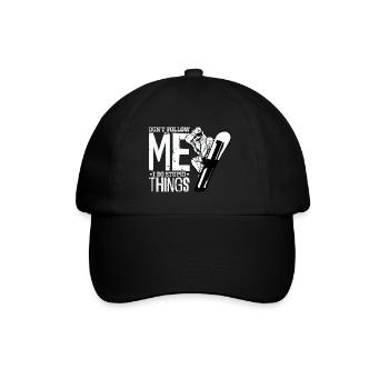 Snowboard Snowboard Vacances Snowboard Snowboarder - Casquette classique - noir/noir - Devant