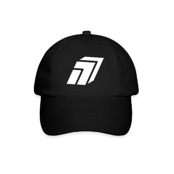 Abstract Nummer 7 - Baseballkappe - Schwarz/Schwarz - Vorne
