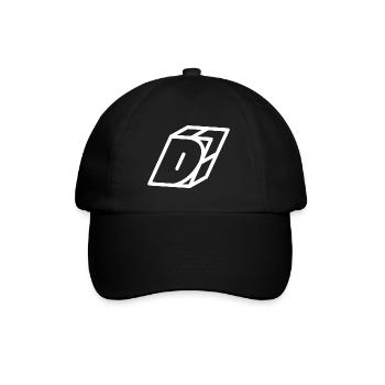 Lettre cadre D - Casquette classique - noir/noir - Devant