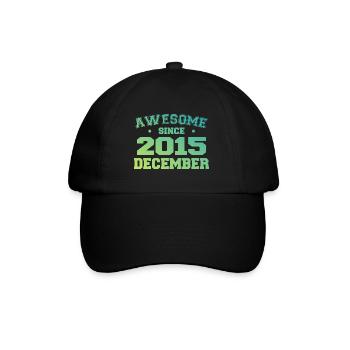 Birthday December 2015 - Gift December 2015 - Baseball Cap - black/black - Front