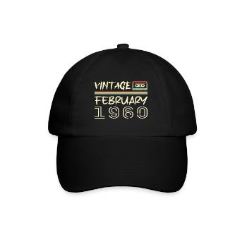 February 1960 Best Gift February 1960 February - Baseball Cap - black/black - Front