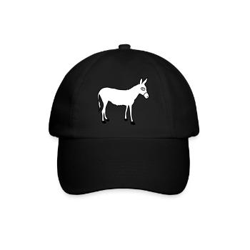 ânes | équitation | Ferme Muli Reiter Farmstall - Casquette classique - noir/noir - Devant