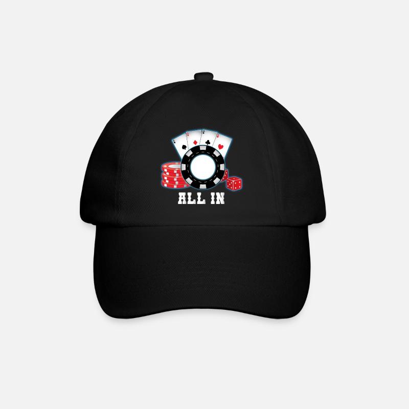 Poker All In - Casquette classique - noir/noir